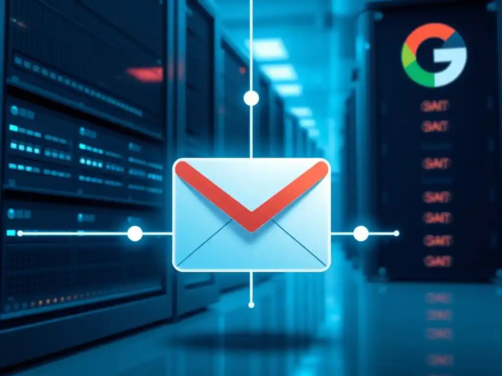 Gmail SMTP 설명을 위한 추상 이미지