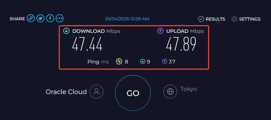 오라클클라우드 속도제한 50Mbps