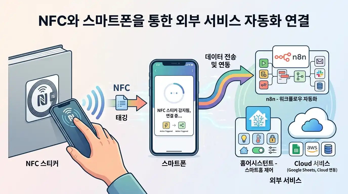 NFC와 스마트폰을 통한 외부 서비스 자동화 연결
