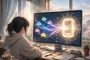 여러 클라우드가 하나의 드라이브로 합쳐지는 장면